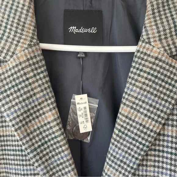 NWT Madewell Dorset Blazer in Bowne Plaid - Picture 5 of 11
